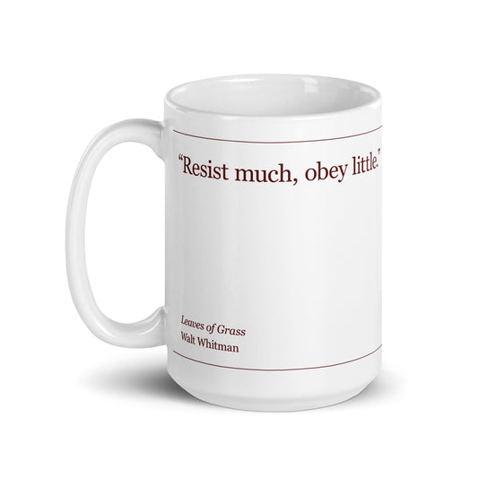 Leaves of Grass Quote Mug